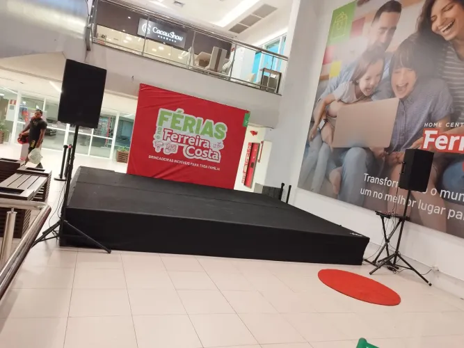 LOCAÇÃO DE PALCO E ESTRUTURA ( BACKDROP )