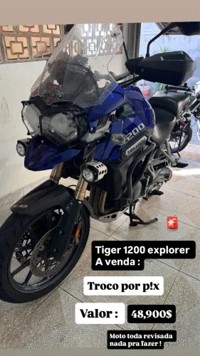 Tiger explorer 1200 , moto impecável 