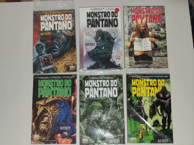 Coleção hq Monstro do Pantano Raízes do Mal - Completa. Lacrada em estado de banca.
