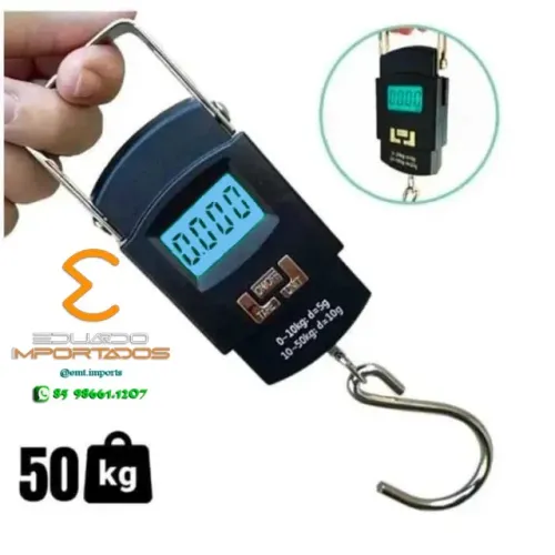 Balança Digital Portátil de Gancho até 50kg AC-101