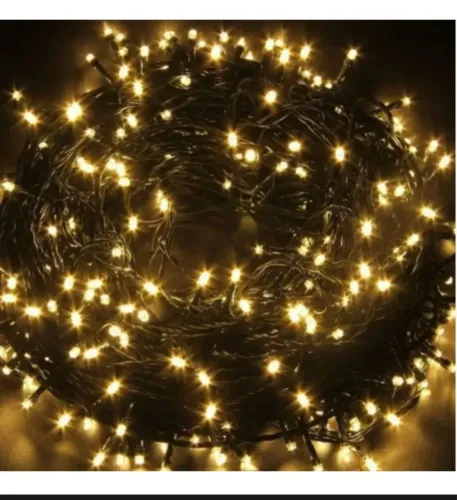 Cordão Pisca Led Colorido Enfeites Natal Decoração 110v 10 M