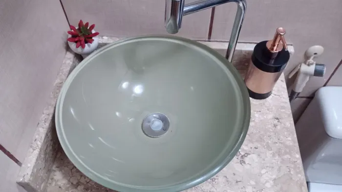 Cuba de Vidro Redonda para Banheiro