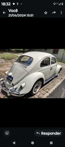 Fusca 1961 segunda fase primeiro Fusca brasileiro chapa preta