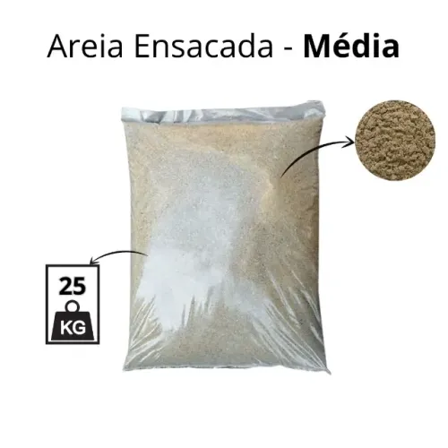 Areia ensacada lavada 20kg