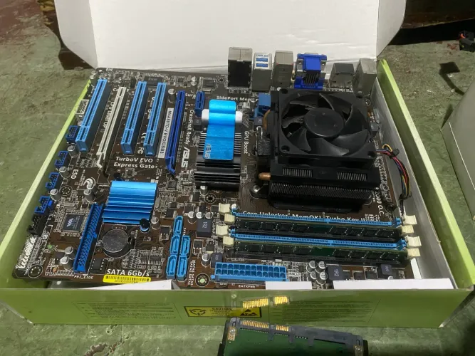 Kit Placa Mãe, processador e memórias ram