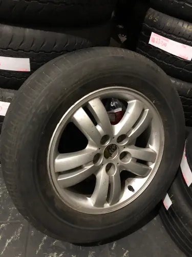 Estepe aro 16 5x114 liga leve Hyundai, C/pneu meia vida(medida opcional)