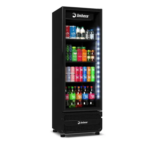 Visa cooler expositor auto serviço Imbera 454L full black pronta entrega - Marcos