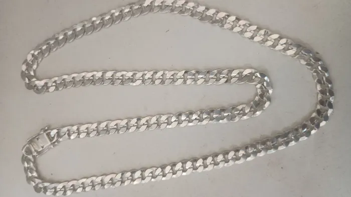Cordão de prata 950,cm 70cm, peso 57.2 gramas 