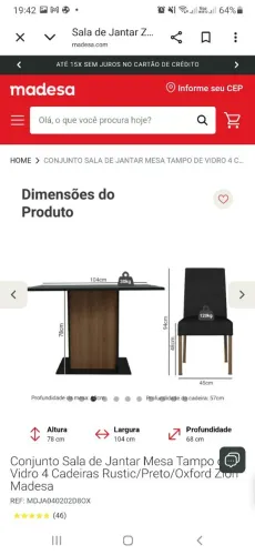 Mesa de jantar