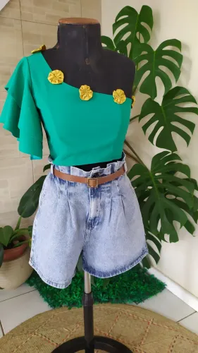 Short jeans BLUE streel Tam 40 e e cropped Tam M 