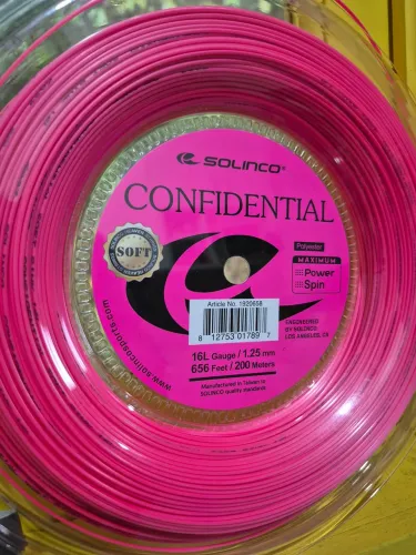 Corda Solinco Confidential Soft 16L 1.25mm Pink - Set Individual