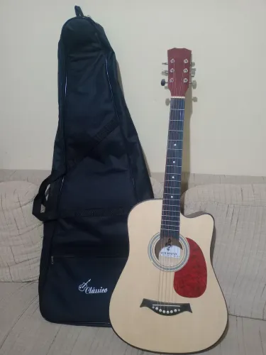 Violão AMS SOUND Excelente para iniciantes, violão e capa acolchoada, tudo novinho
