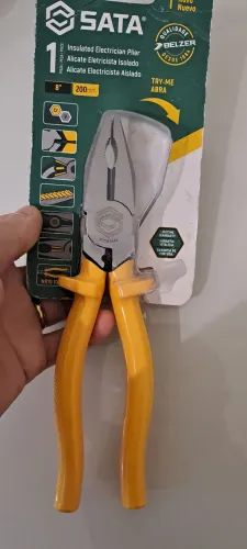 Alicate eletricista sata 8 pol. Novo 