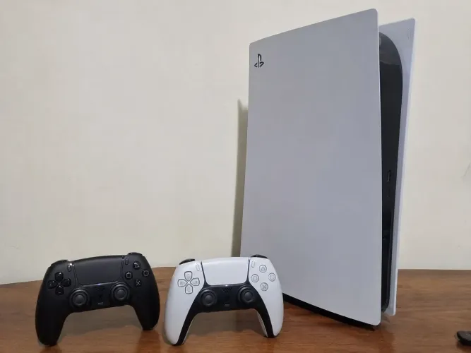 TROCO PS5 FAT DIGITAL COM 2 CONTROLES  POR PC GAMER