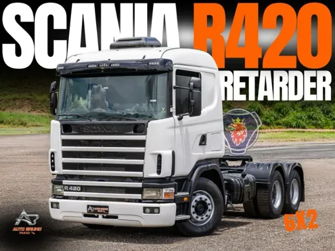 SCANIA R420 2006 6x2 com Retarder-Motor refeito no fim de 2023 com revisões em dia.Nova D+