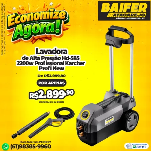 Lavadora de Alta Pressão Hd-585 2200w Profissional Karcher Profi New