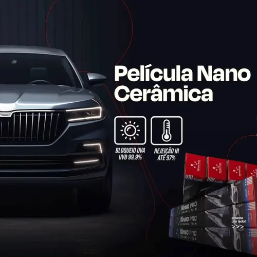 Película nano cerâmica promoção 