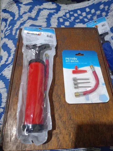 Bomba de ar para encher bolas e pneu de bicicleta 