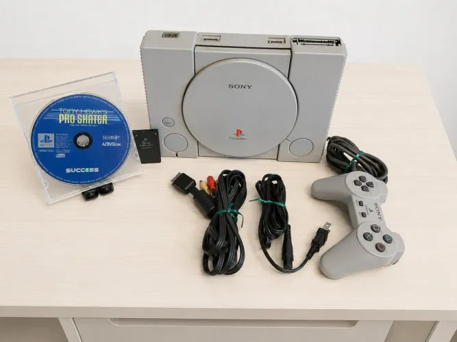 PlayStation 1 Fat Japonês - Impecável | + Memory Card + 1 JG Tony Hawk Original