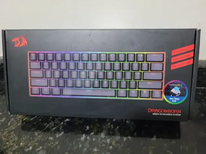 Teclado Mecânico Redragon Dragonborn RGB 60%