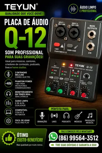 Placa de audio teyun q12
