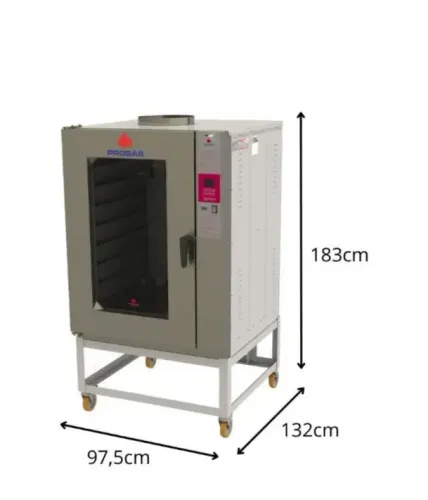 NZ. Forno turbo GÁS 10 assadeiras PROGÁS