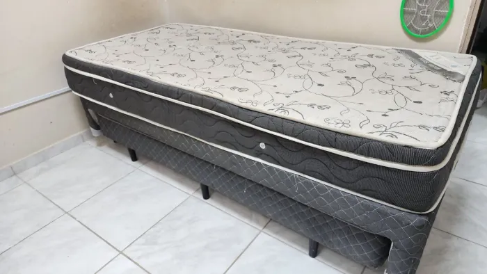 Cama box com auxiliar coxao molas
