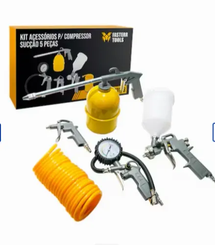 kit Mangueira de compressor  10 mt mangueira com engate rapido mais kit