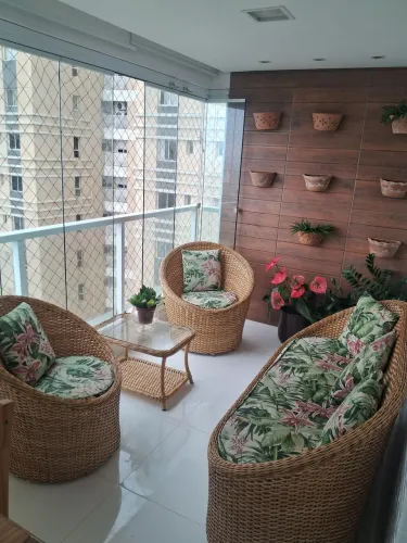 Conjunto de vime com 4 peças