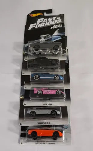Set hot Wheels velozes e furiosos 6 miniaturas