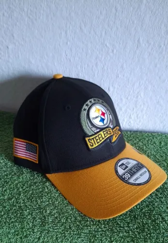 Boné Original New Era 39Thirty Pittsburgh Steelers - Stretch Fit - Tam: P/M