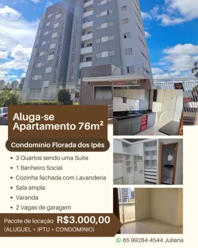 Alugo Apartamento Semi mobiliado 