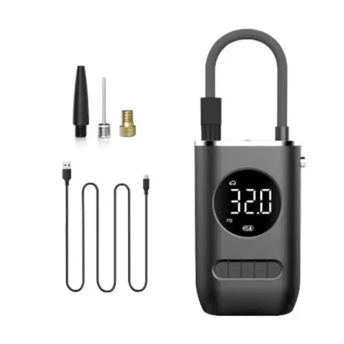 Mini Compressor De Ar Portátil Recarregável Digital USB Calibrador De Pneus Carro Moto Bic