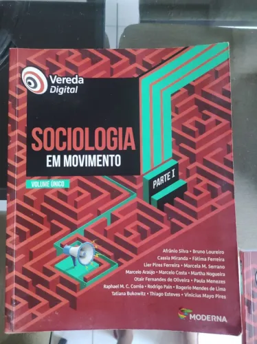 Livro de sociologia em movimento. Editora vereda digital