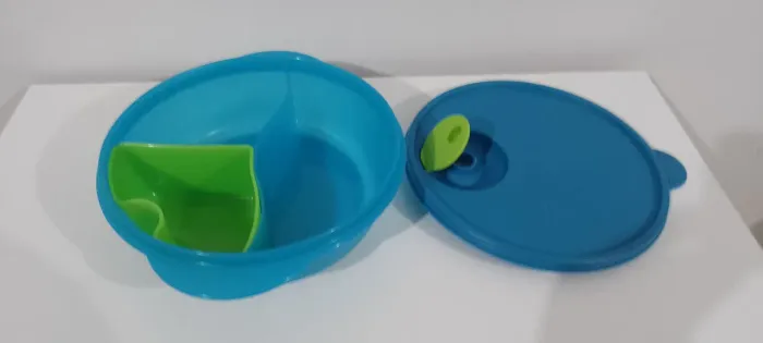 Tupperware Cristalwave marmita com divisória linha microondas s 