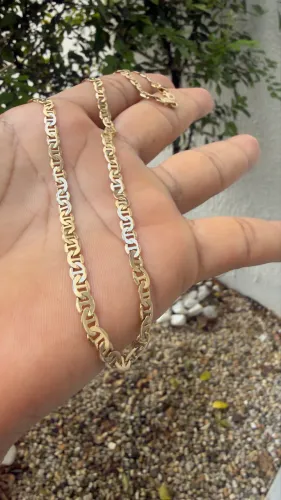 Piastrine tampa ouro 18k 17.6g 62cm