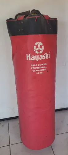Saco de box profissional 120cm 50kg hayashi treino luta