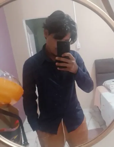 Camisa social Azul M
