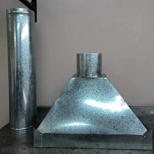 COIFA GALVANIZADA 60X85 + TUBO 1,20M X 25CM | FABRICAÇÃO PRÓPRIA