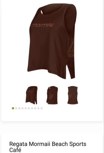 Camisa Croped mormaiii marrom