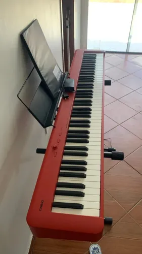 Piano Digital Casio Portátil 88 Teclas Vermelho Cdp-s160rd