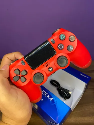 Controle Ps4 Sem Fio Vermelho an12