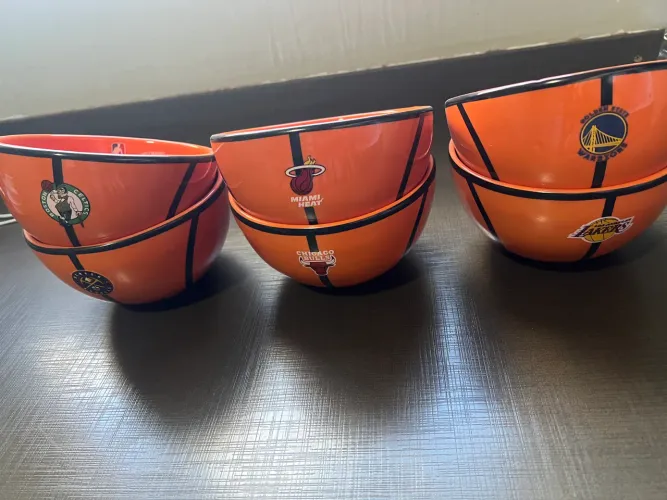 Coleção Completa Tigelas (Bowl) NBA Hellmanns