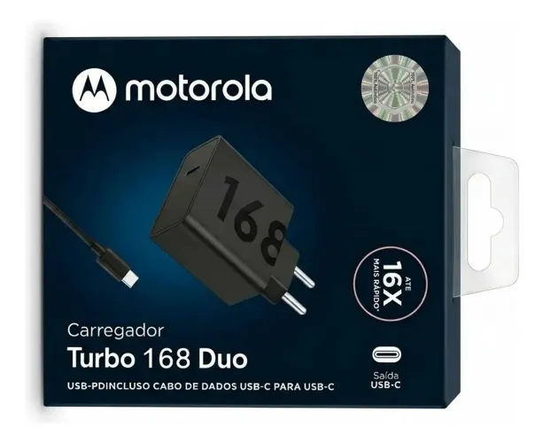 Carregador original Motorola Turbo