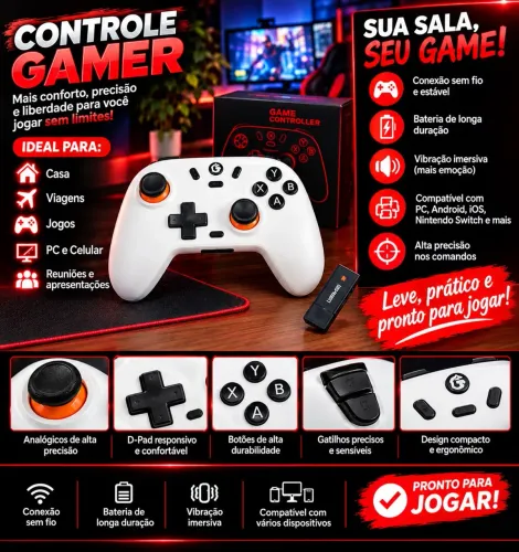 Controle gamersir t4 nova lite