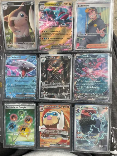 LOTE 9 CARTAS POKÉMON TCG - EX e ILUSTRAÇÕES RARAS - EXCELENTE ESTADO