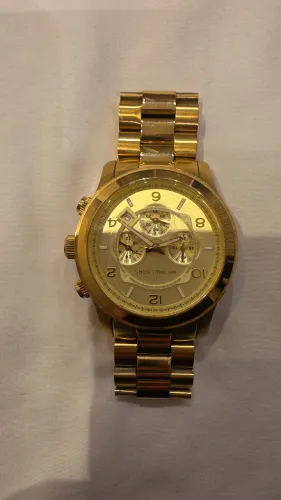Relógio Michael Kors MK8077 Runway Dourado Original - Lindo!