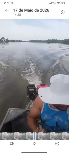Barco de alumínio 3.5mts com motor 