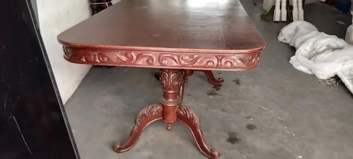 Mesa estilo colonial retangular