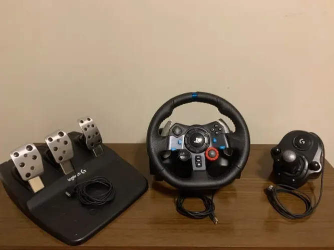 Volante Logitech G29 + Câmbio Driving Force Shifter | Excelente Estado